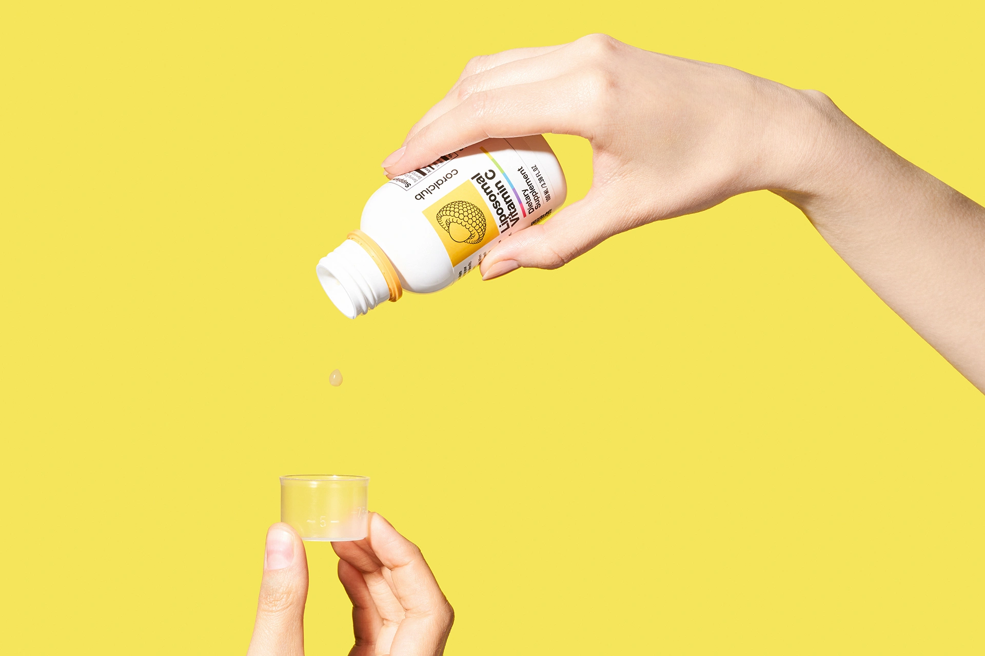 Процес дбайливого дозування рідкої форми продукту Liposomal Vitamin C