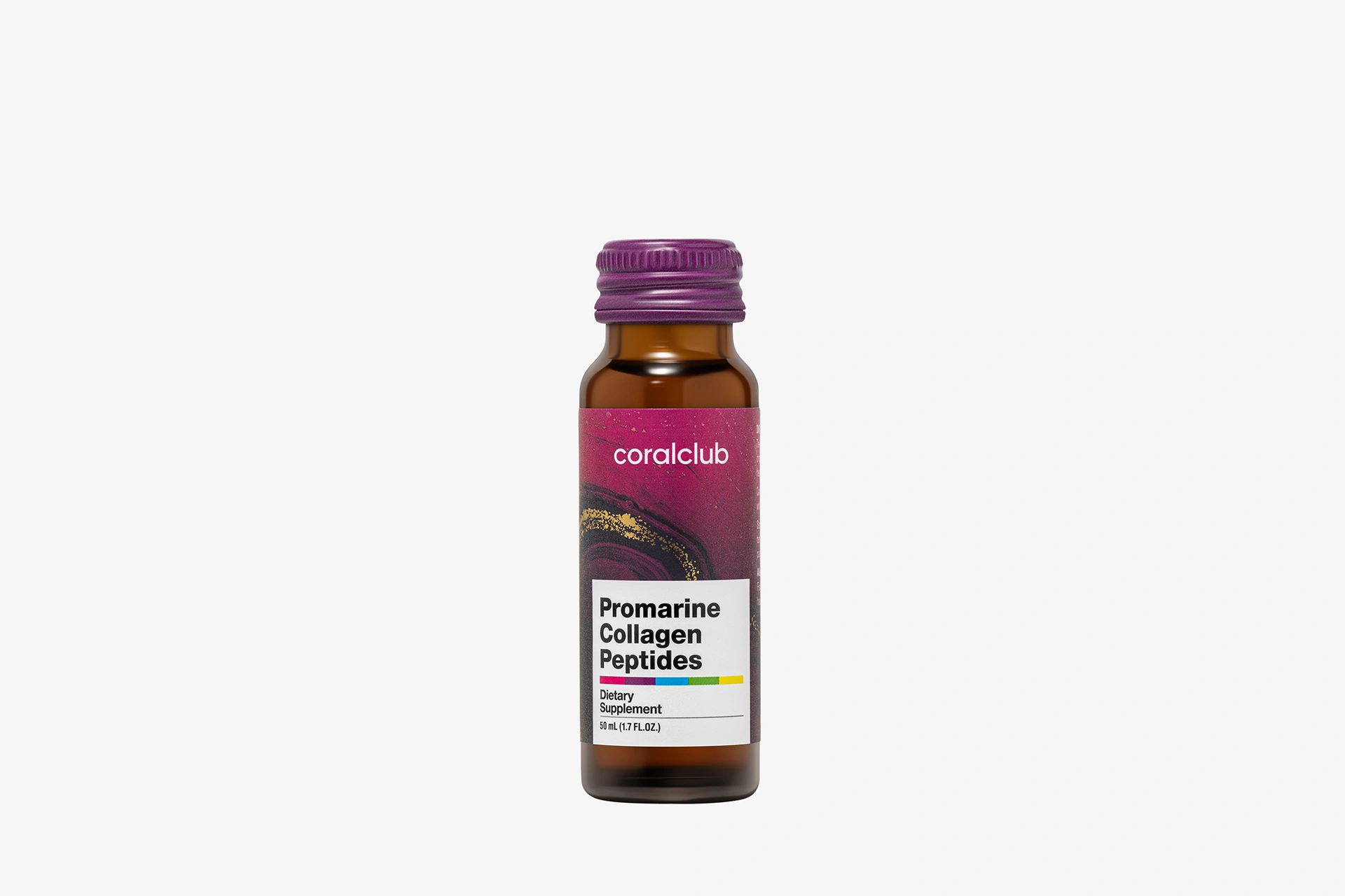 Скляний флакон комплексу Promarine Collagen Peptides великим планом