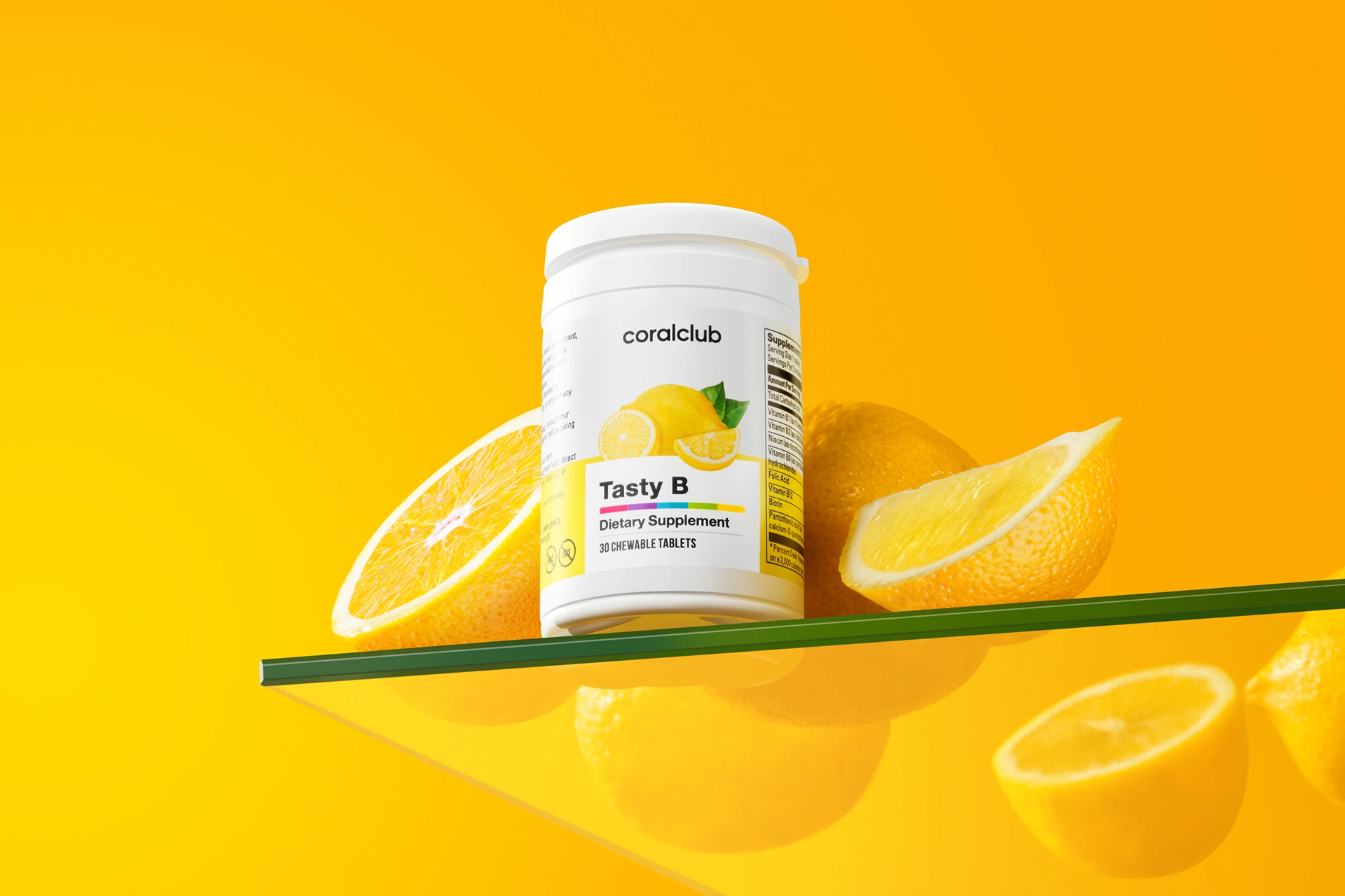 Упаковка комплексу Tasty B у лайфстайл-оточенні на робочому столі