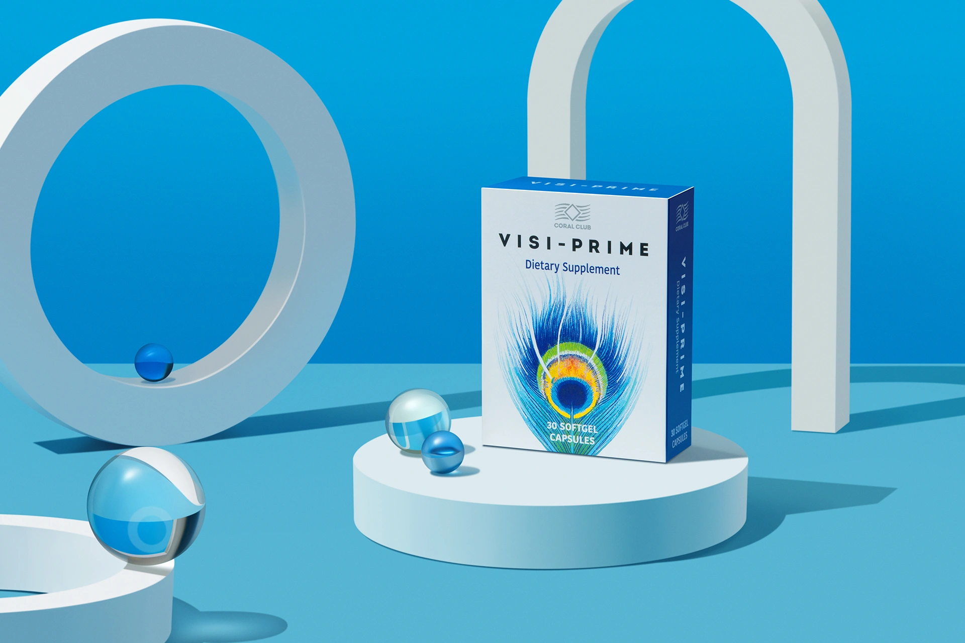 Capsule Visi-Prime in un ambiente lifestyle accanto a un libro e agli occhiali