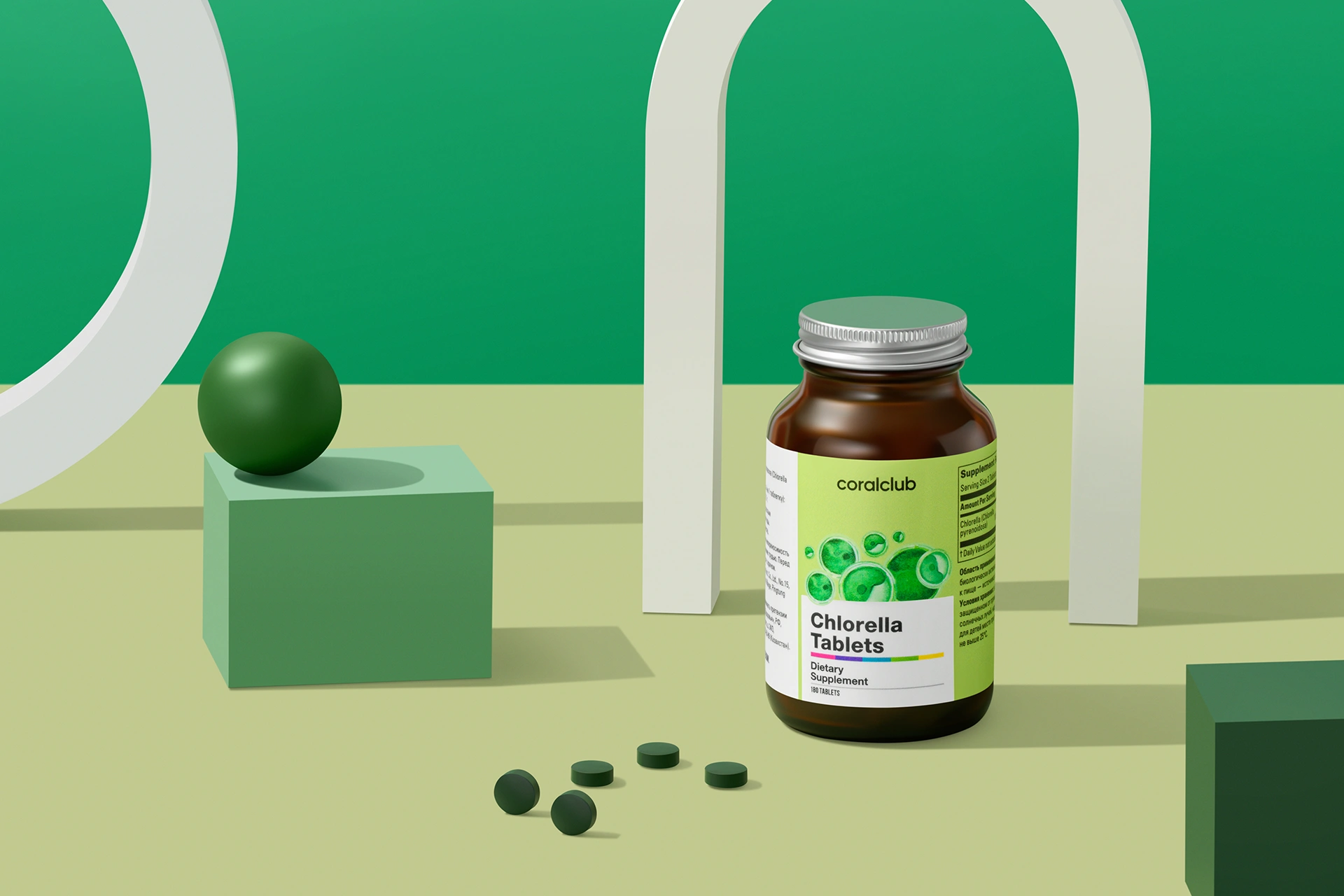 Зручний формат таблеток Chlorella Tablets