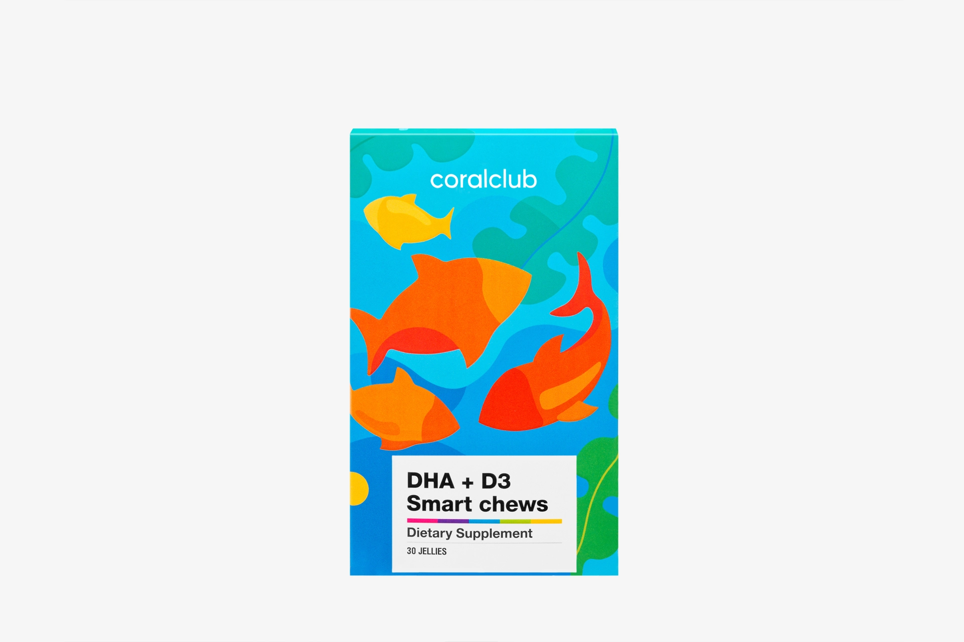 Упаковка жувальних пастилок DHA+D3 Smart Chews у затишному лайфстайл-оточенні